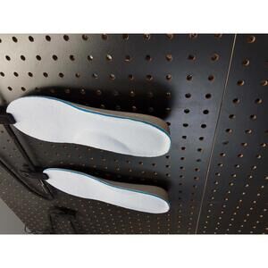 Comfy White Insoles with Blue Heel Cushion - Step into Bliss